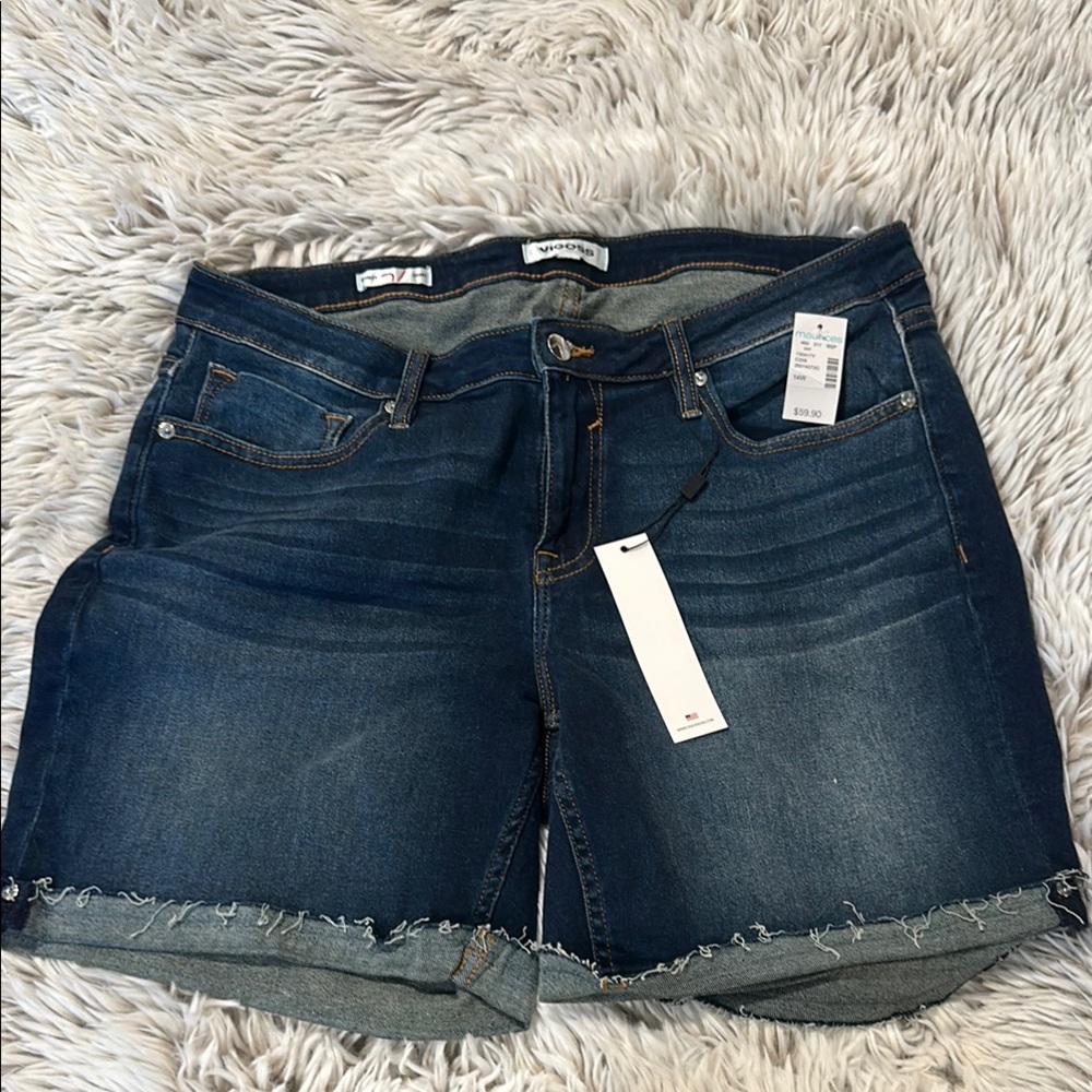NWT Vigoss Dark Blue Denim Shorts